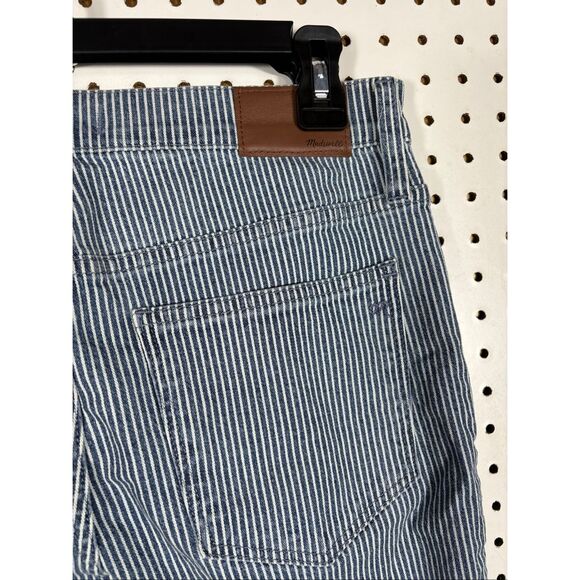 Madewell mid rise 9” skinny railroad stripe jeans size 29 - Picture 10 of 14